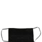 Black Satin Silk Pleated Elastic Ear Strap Face Mask
