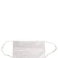 White Satin Silk Pleated Elastic Ear Strap Face Mask
