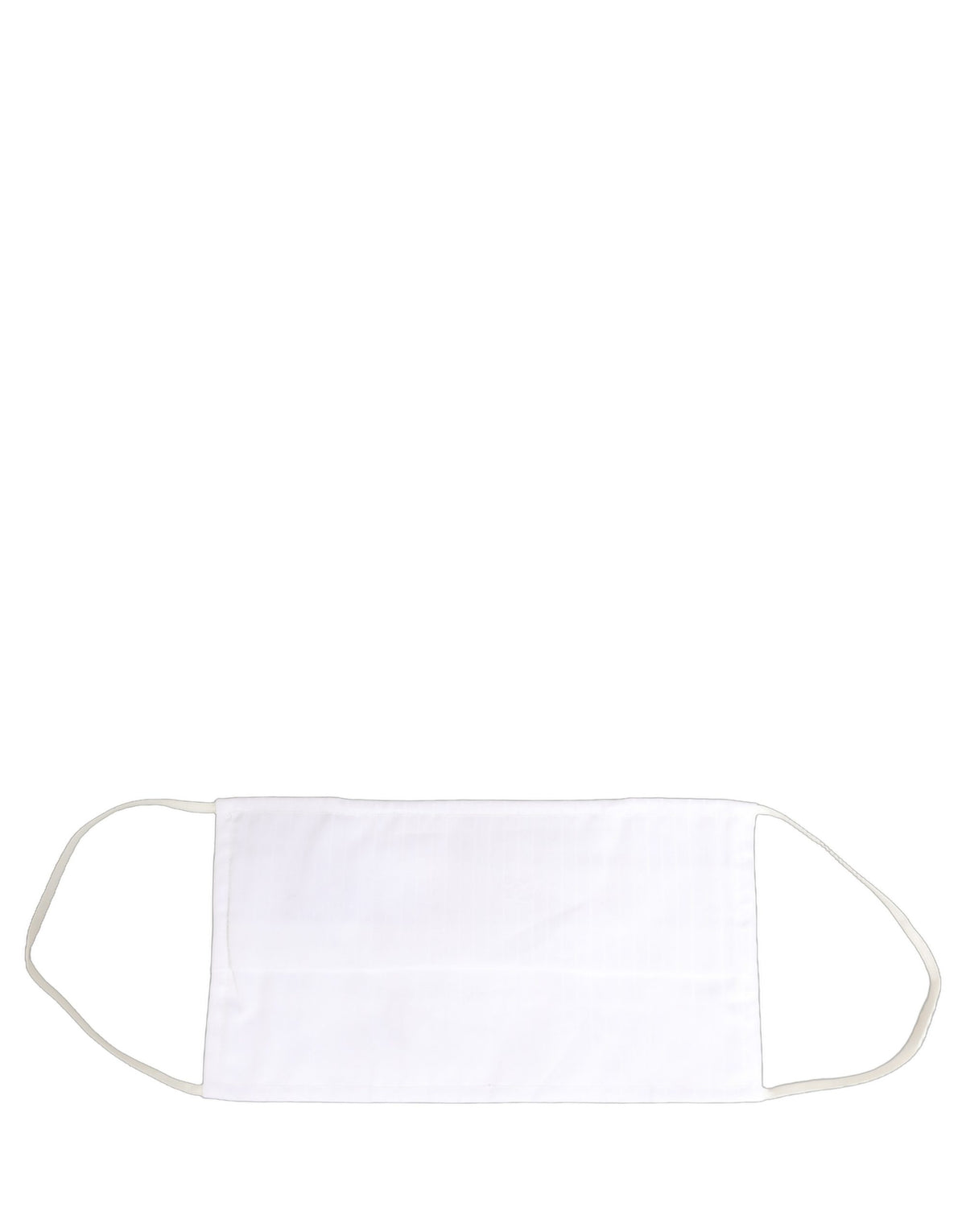 White 100% Cotton Pleated Elastic Ear Strap Face Mask