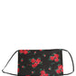 Black Floral Print Pleated Elastic Ear Strap Face Mask