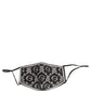 Black White Logo Baroque Elastic Ear Strap Face Mask