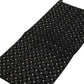 Black Silk Patterned Pleated Elastic Ear Strap Face Mask
