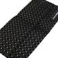 Black Silk Patterned Pleated Elastic Ear Strap Face Mask