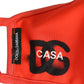 Red Polyester DG CASA Logo Elastic Ear Strap Face Mask