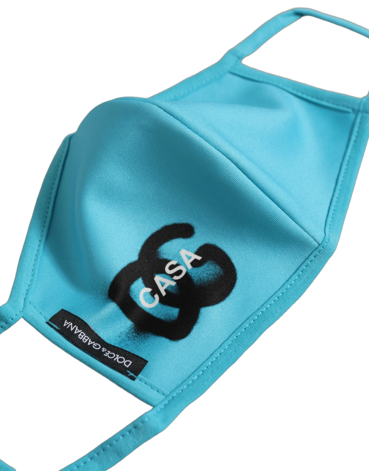 Blue Polyester DG CASA Logo Elastic Ear Strap Face Mask