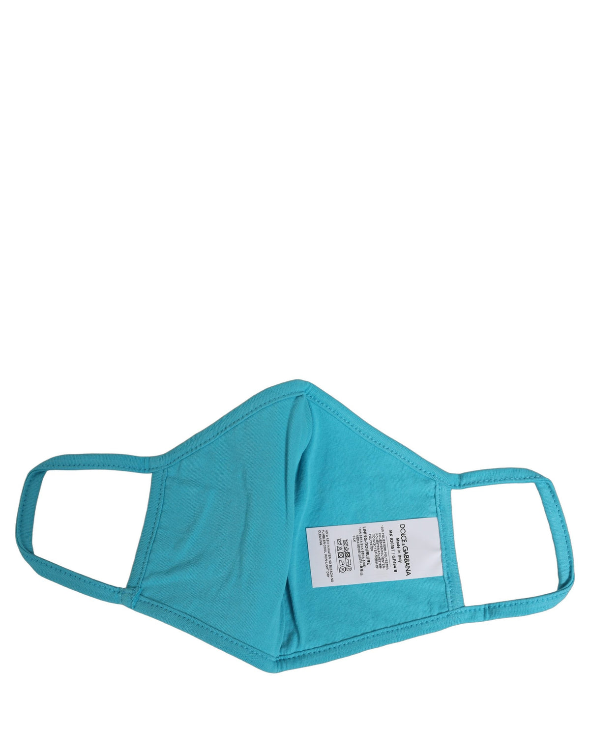 Blue Polyester DG CASA Logo Elastic Ear Strap Face Mask