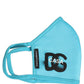 Blue Polyester DG CASA Logo Elastic Ear Strap Face Mask