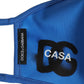 Blue Polyester DG CASA Logo Elastic Ear Strap Face Mask