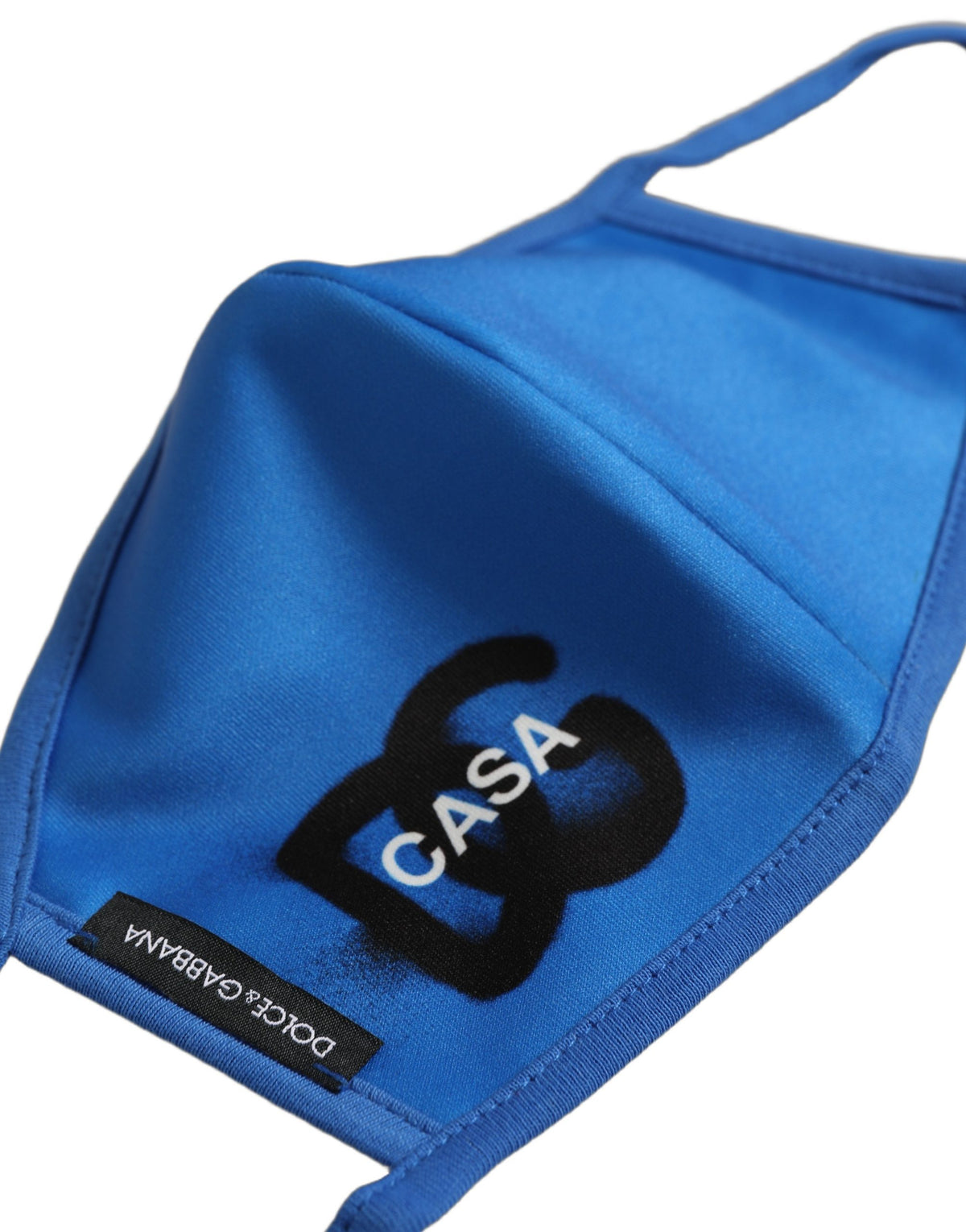 Blue Polyester DG CASA Logo Elastic Ear Strap Face Mask