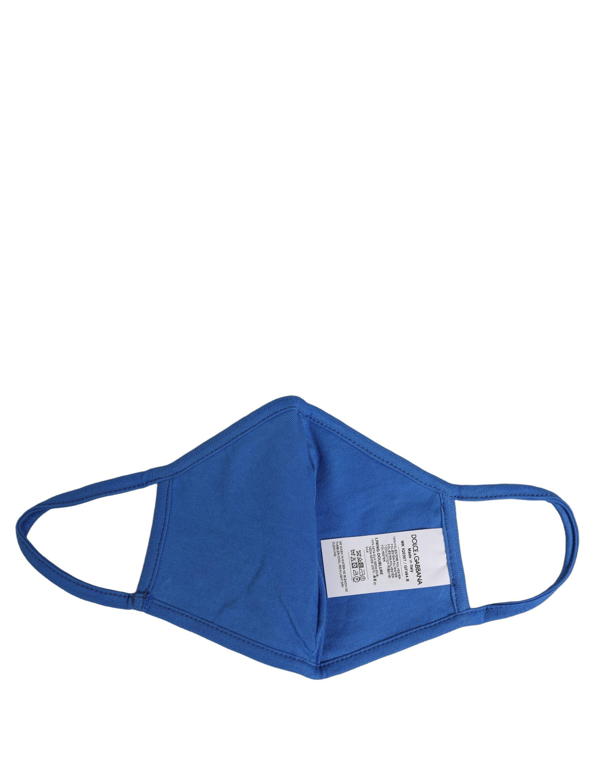 Blue Polyester DG CASA Logo Elastic Ear Strap Face Mask