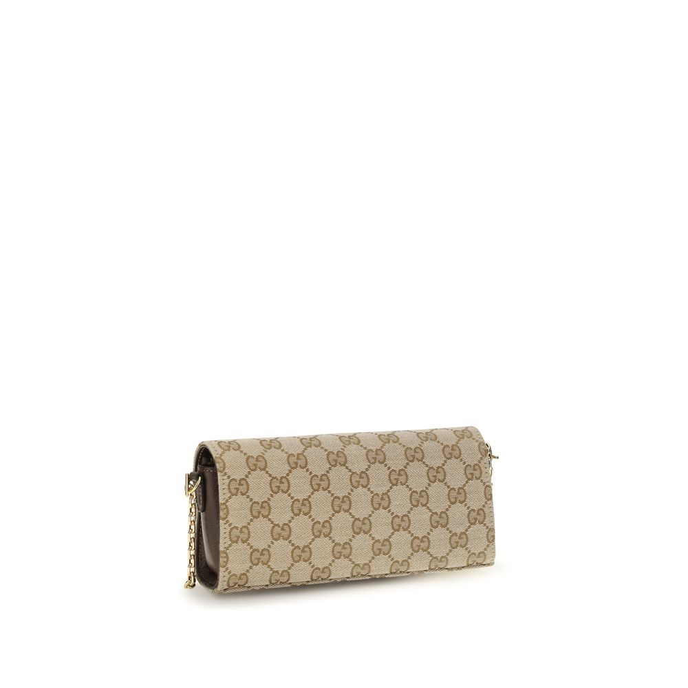 Beige Fabric Wallet