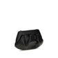 Black Recycled Leather Shoulder Bag