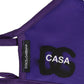 Purple Polyester DG CASA Logo Elastic Ear Strap Face Mask