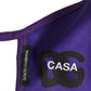 Purple Polyester DG CASA Logo Elastic Ear Strap Face Mask
