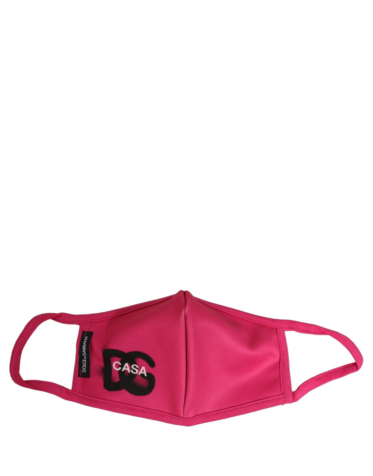 Pink Polyester DG CASA Logo Elastic Ear Strap Face Mask