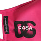 Pink Polyester DG CASA Logo Elastic Ear Strap Face Mask