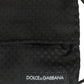 Black Silk Patterned Pleated Elastic Ear Strap Face Mask