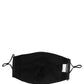Black White Logo Baroque Elastic Ear Strap Face Mask