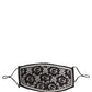 Black White Logo Baroque Elastic Ear Strap Face Mask