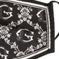 Black White Logo Baroque Elastic Ear Strap Face Mask