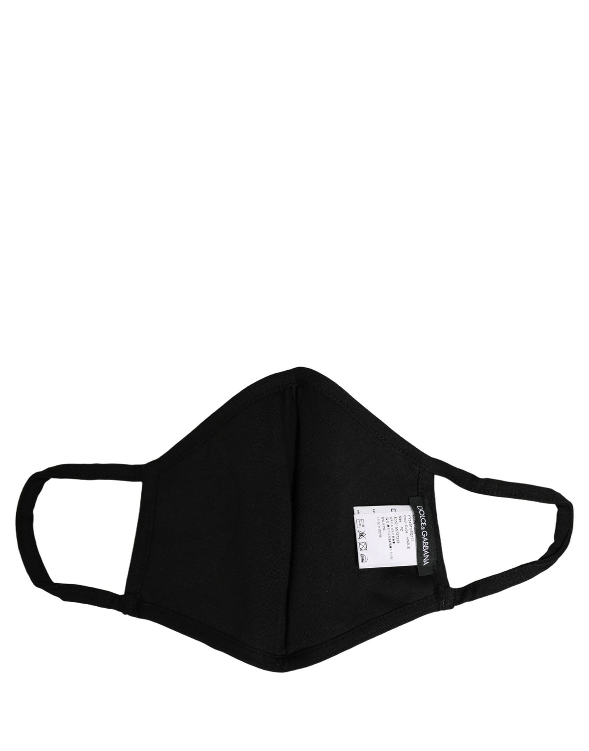 Black Heart DG Logo Monogram Elastic Ear Strap Face Mask