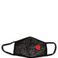 Black Heart DG Logo Monogram Elastic Ear Strap Face Mask