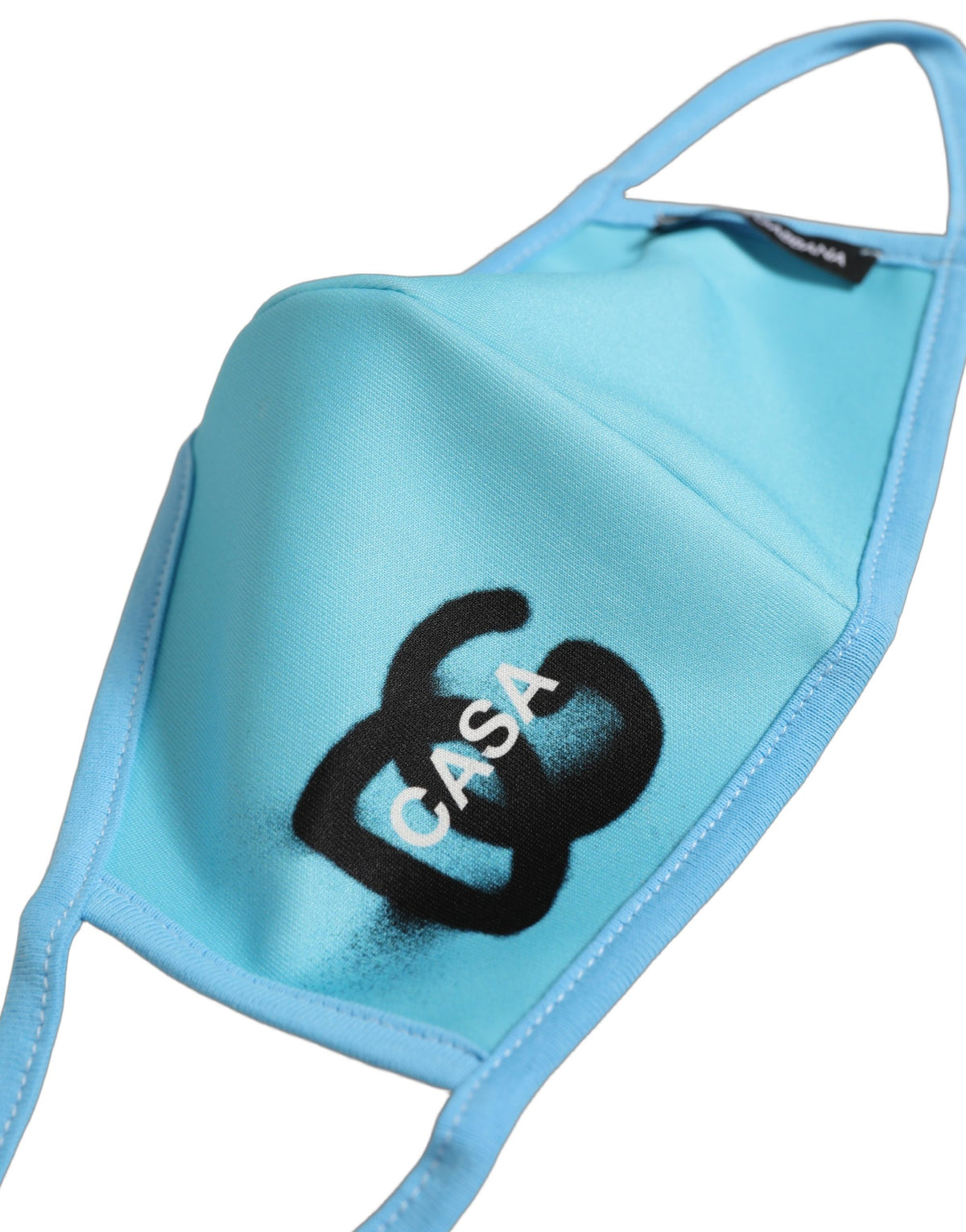 Blue Polyester DG CASA Logo Elastic Ear Strap Face Mask