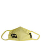 Yellow Polyester DG CASA Logo Elastic Ear Strap Face Mask