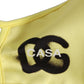 Yellow Polyester DG CASA Logo Elastic Ear Strap Face Mask