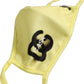 Yellow Polyester DG CASA Logo Elastic Ear Strap Face Mask