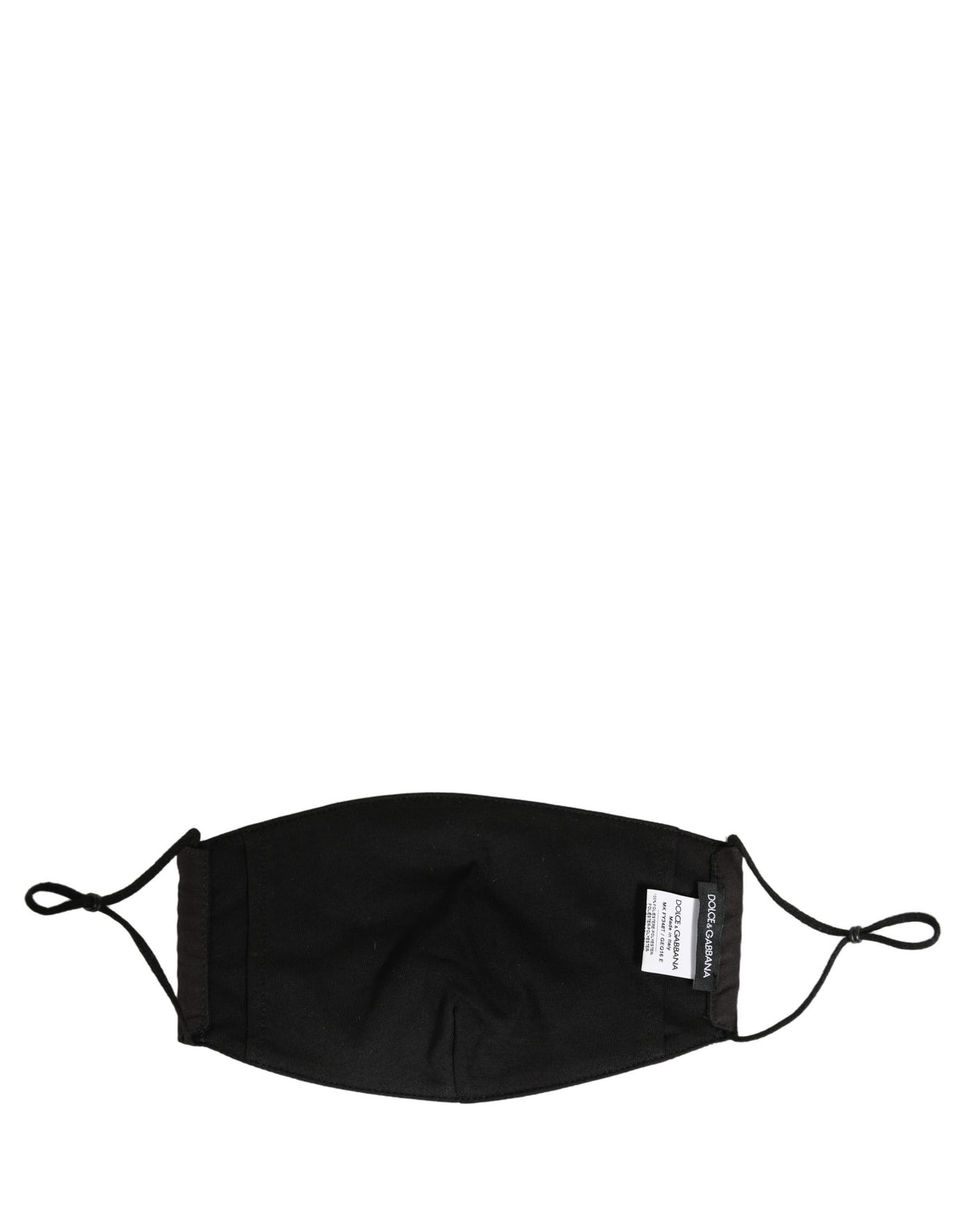Black White Logo Baroque Elastic Ear Strap Face Mask
