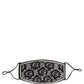 Black White Logo Baroque Elastic Ear Strap Face Mask
