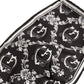 Black White Logo Baroque Elastic Ear Strap Face Mask