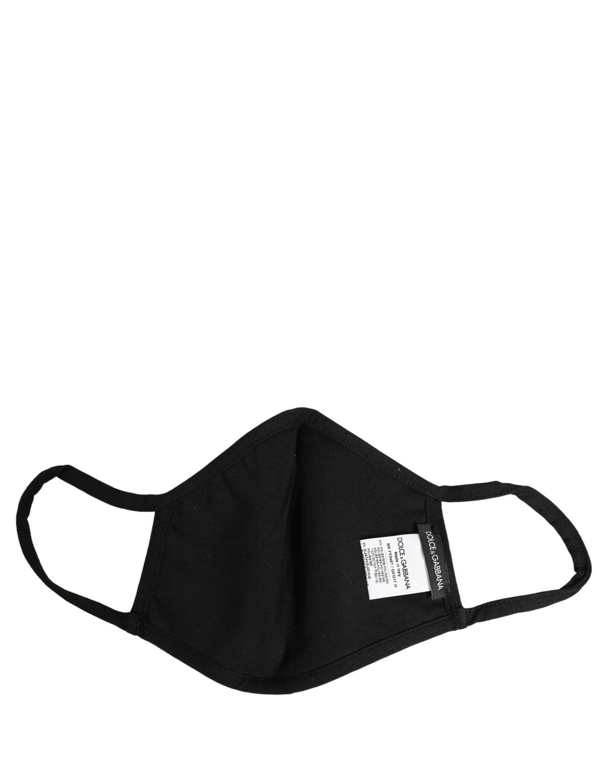 Black Heart DG Logo Monogram Elastic Ear Strap Face Mask