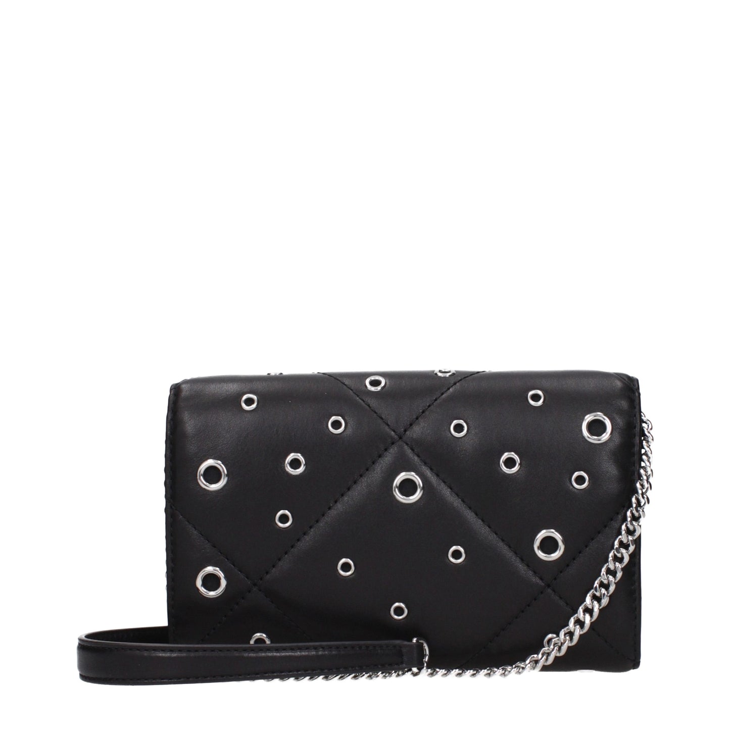 Black Leather Clutch Bag