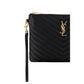 Black Calf Leather Bos Taurus Clutch Bag