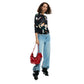 Red Polyester Handbag