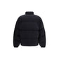 Black Polyester Full-Length Jacket