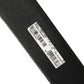 Black Exotic Leather Gold Metal Buckle Belt