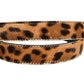 Brown Leopard Calf Hair Gold Tone Buckle Belt