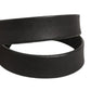 Black Leather Antique Finish Buckle Belt
