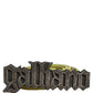 Yellow Waxed Leather Rustic Silver Logo Buckle Belt