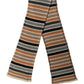 Multicolor Striped Knitted Viscose Shawl Scarf