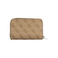 Beige Polyurethane Women Wallet