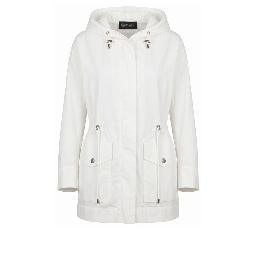 White Cotton Women Jacket