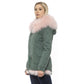 Green Cotton Women Jacket