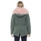 Green Cotton Women Jacket