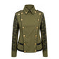 Green Cotton Women's Jacket