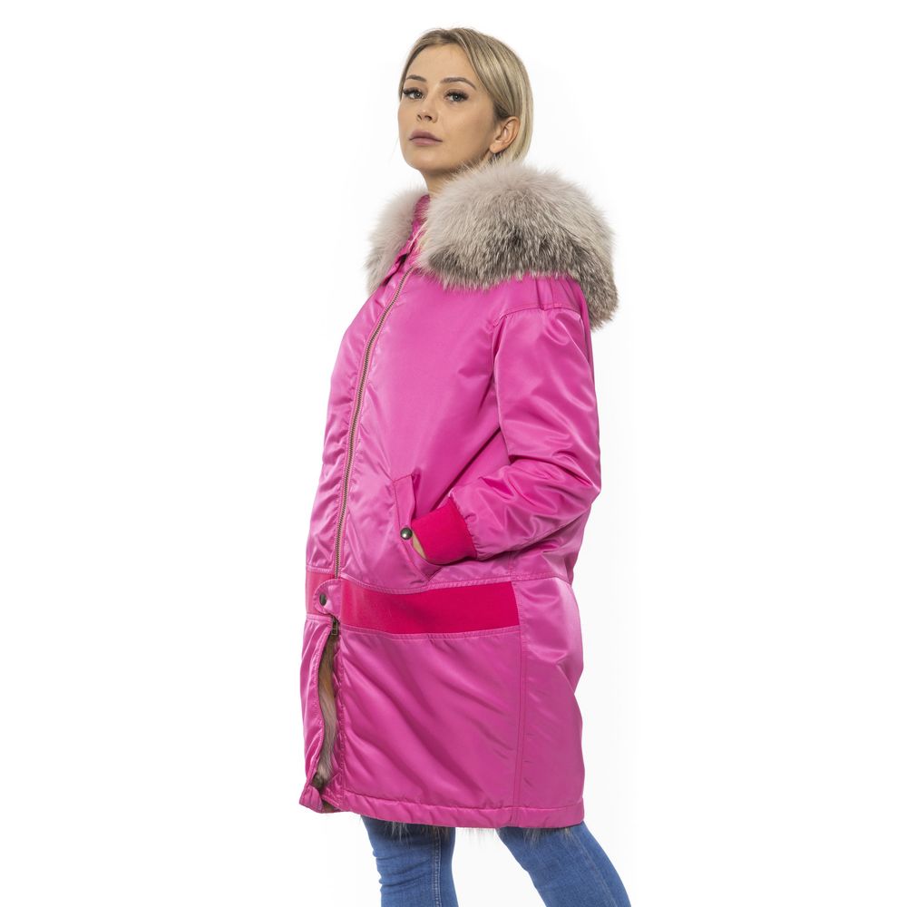 Pink Cotton Women Jacket