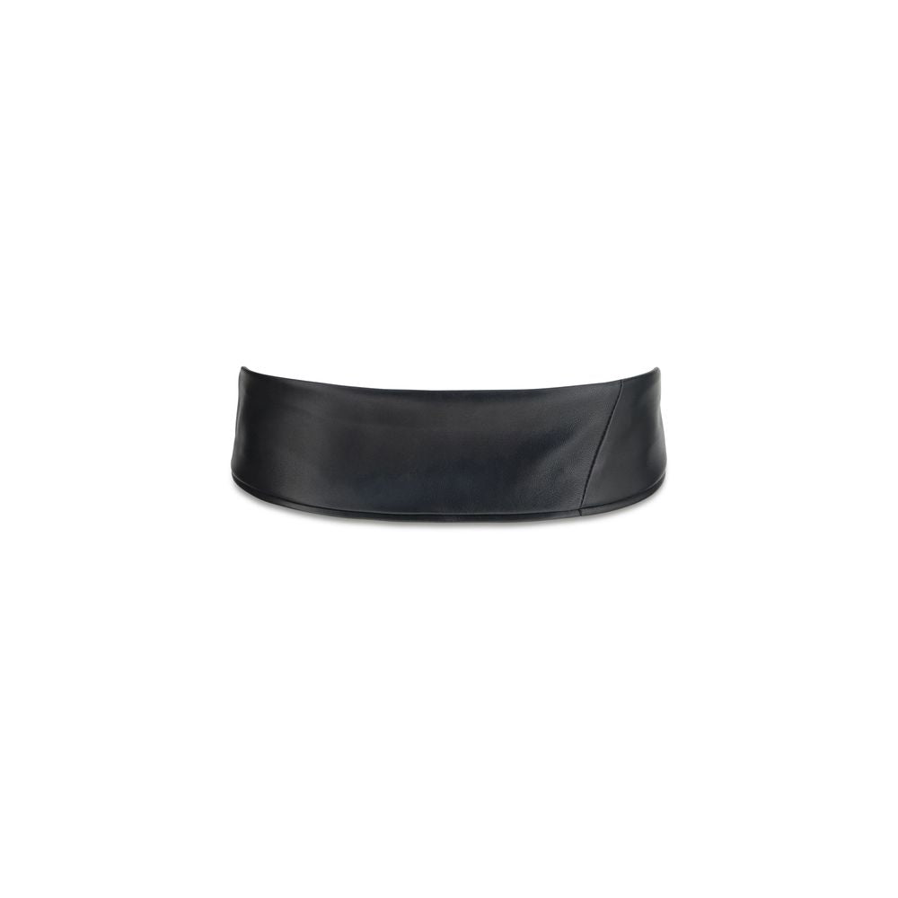 Black Calf Leather Bos Taurus High-Waist Belt
